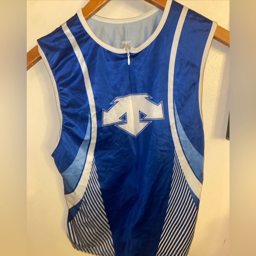 Descente SIZE LARGE Cycling Jersey Women's Full Zip Sleeveless
